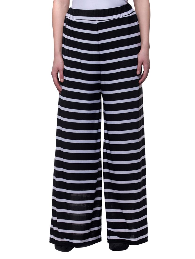 black striped viscose palazzo - 15258633 - Zoom Image - 1