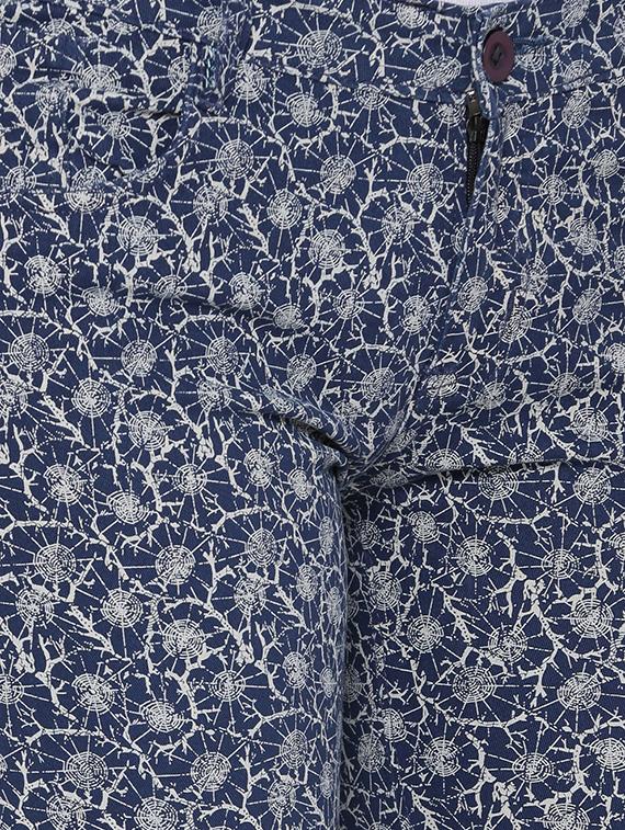 blue cotton printed capri - 15259271 - Zoom Image - 5