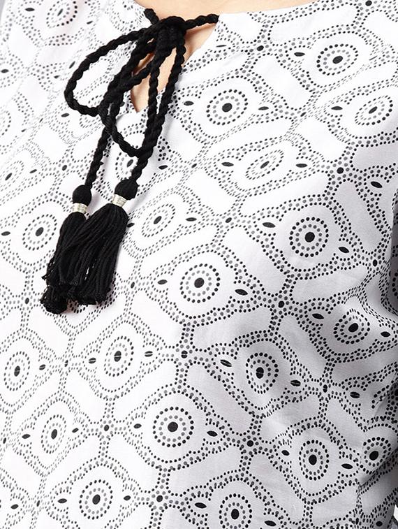 printed kurta palazzo set - 15259898 - Zoom Image - 4