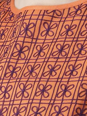 gather detail embroidered top - 15260024 - Standard Image - 4