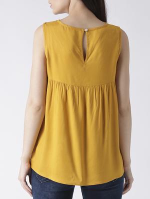 keyhole back embroidered top - 15260025 - Standard Image - 3
