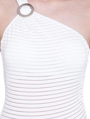 white striped monokini - 15260580 - Standard Image - 4