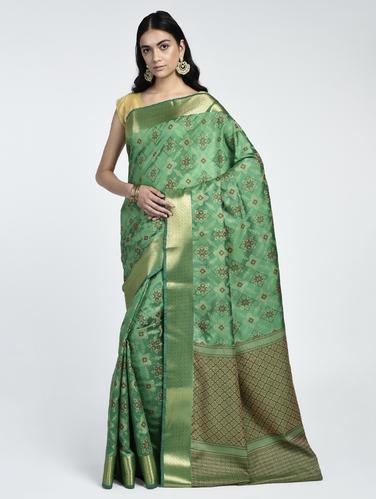 Zari patola saree with blouse - 15261888 - Very Small Image - 1