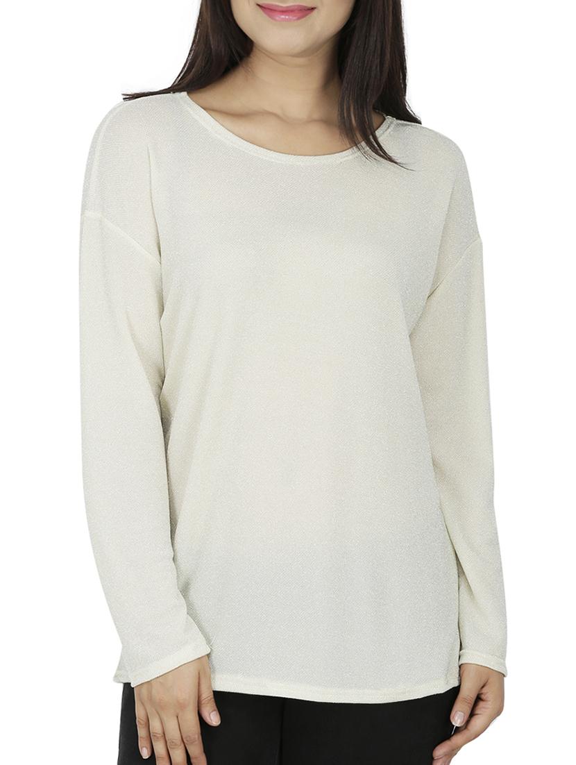 shimmer long sleeved top - 15262288 - Zoom Image - 1