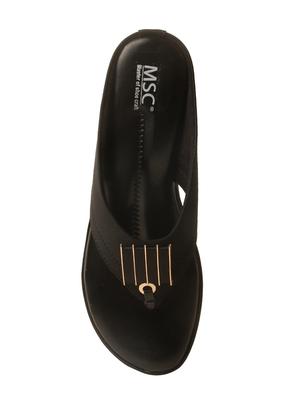 msc women synthetic black sandal - 15262874 - Standard Image - 4