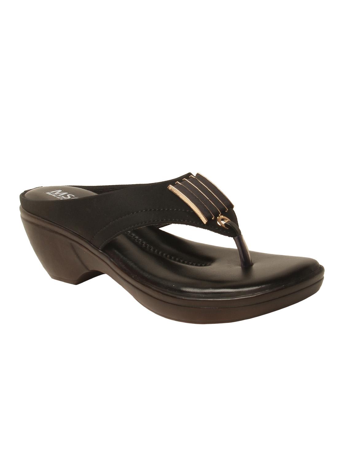 msc women synthetic black sandal - 15262874 - Zoom Image - 1