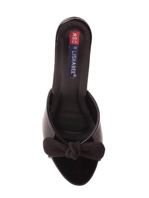 black slip on sandal - 15262878 - Standard Image - 4