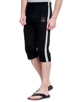 black cotton three - fourth shorts - 15262997 - Standard Image - 2