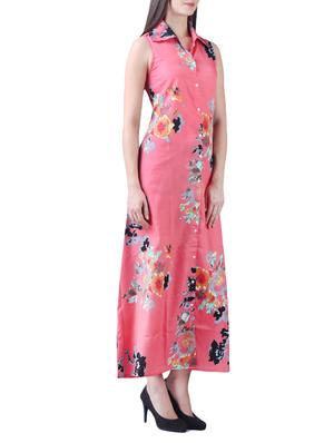 button up floral maxi dress - 15264413 - Standard Image - 3