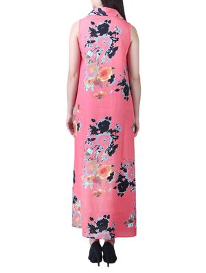 button up floral maxi dress - 15264413 - Standard Image - 4