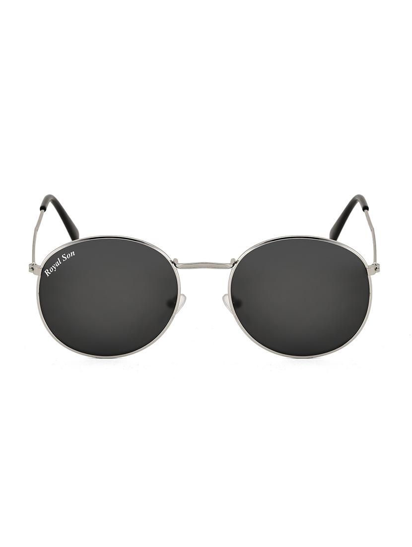 royal son uv protected round sunglasses for women (rs0013rd|50|black lens) - 15265217 - Zoom Image - 1