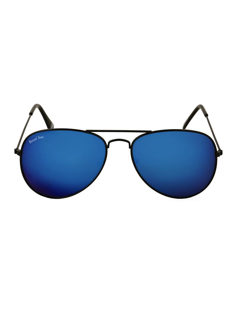 royal son uv protected aviator sunglasses for women (what0200|58|bule mirrored lens) - 15265229 - Zoom Image - 1