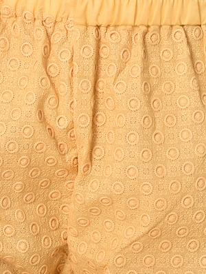 gold cotton combo palazzo - 15265278 - Standard Image - 5