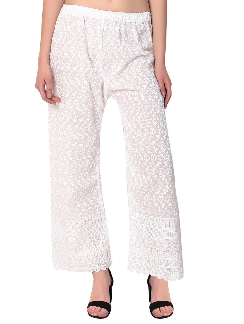 gold cotton combo palazzo - 15265278 - Zoom Image - 6