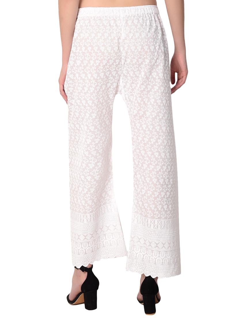 gold cotton combo palazzo - 15265278 - Zoom Image - 8