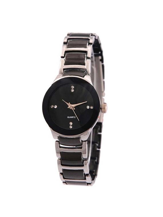 Surbhi Fashion Women's Black, Silver Metal Watch - 15265323 - Zoom Image - 1