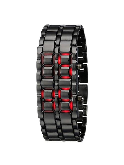 surbhi fashion men's black metal watch - 15265360 - Standard Image - 1