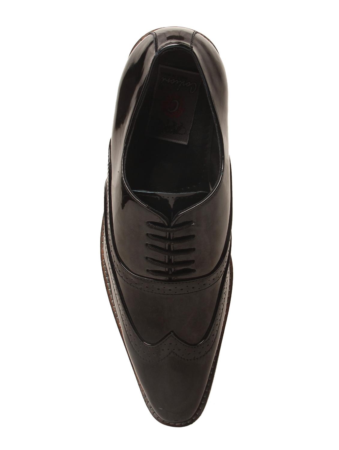black patent leather lace-up brouge - 15266106 - Zoom Image - 4