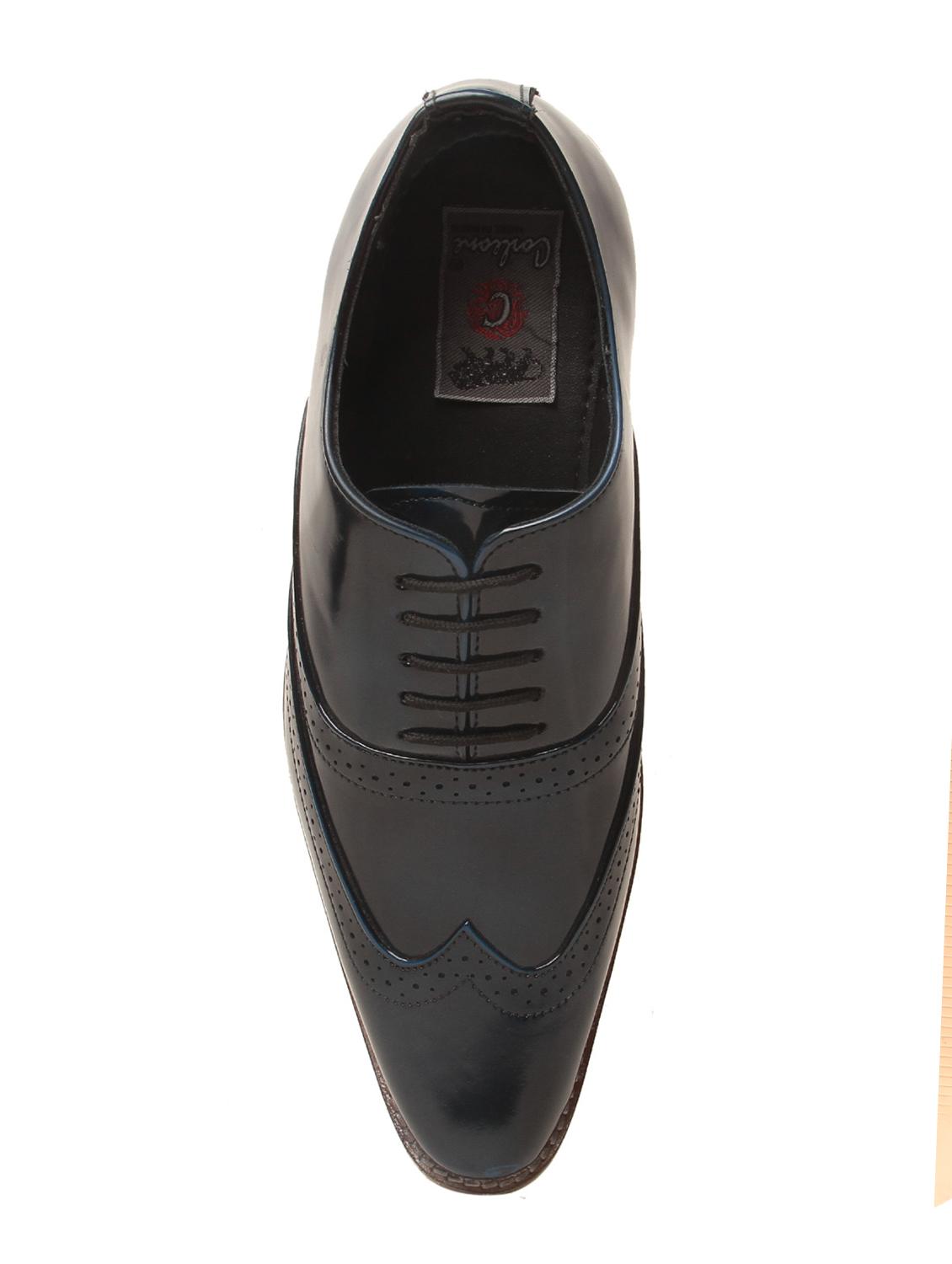 blue patent leather lace-up brouge - 15266107 - Zoom Image - 4