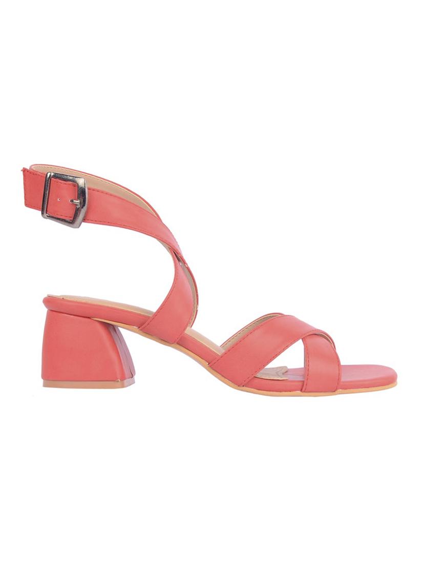 red ankle strap sandal - 15266608 - Zoom Image - 2