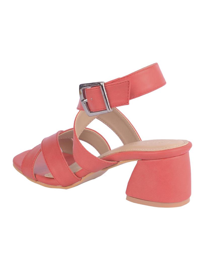 red ankle strap sandal - 15266608 - Zoom Image - 3