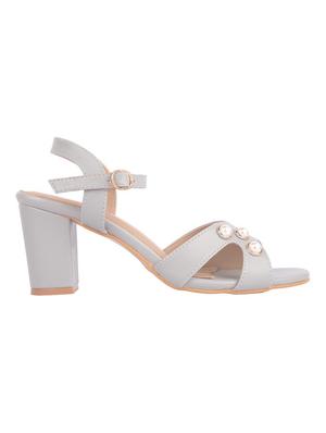 grey ankle strap sandal - 15266614 - Standard Image - 2