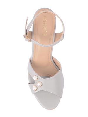 grey ankle strap sandal - 15266614 - Standard Image - 4