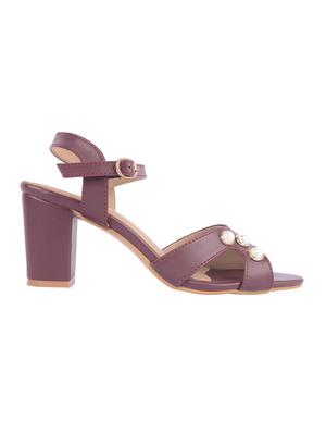 red ankle strap sandal - 15266615 - Standard Image - 2