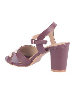 red ankle strap sandal - 15266615 - Standard Image - 3