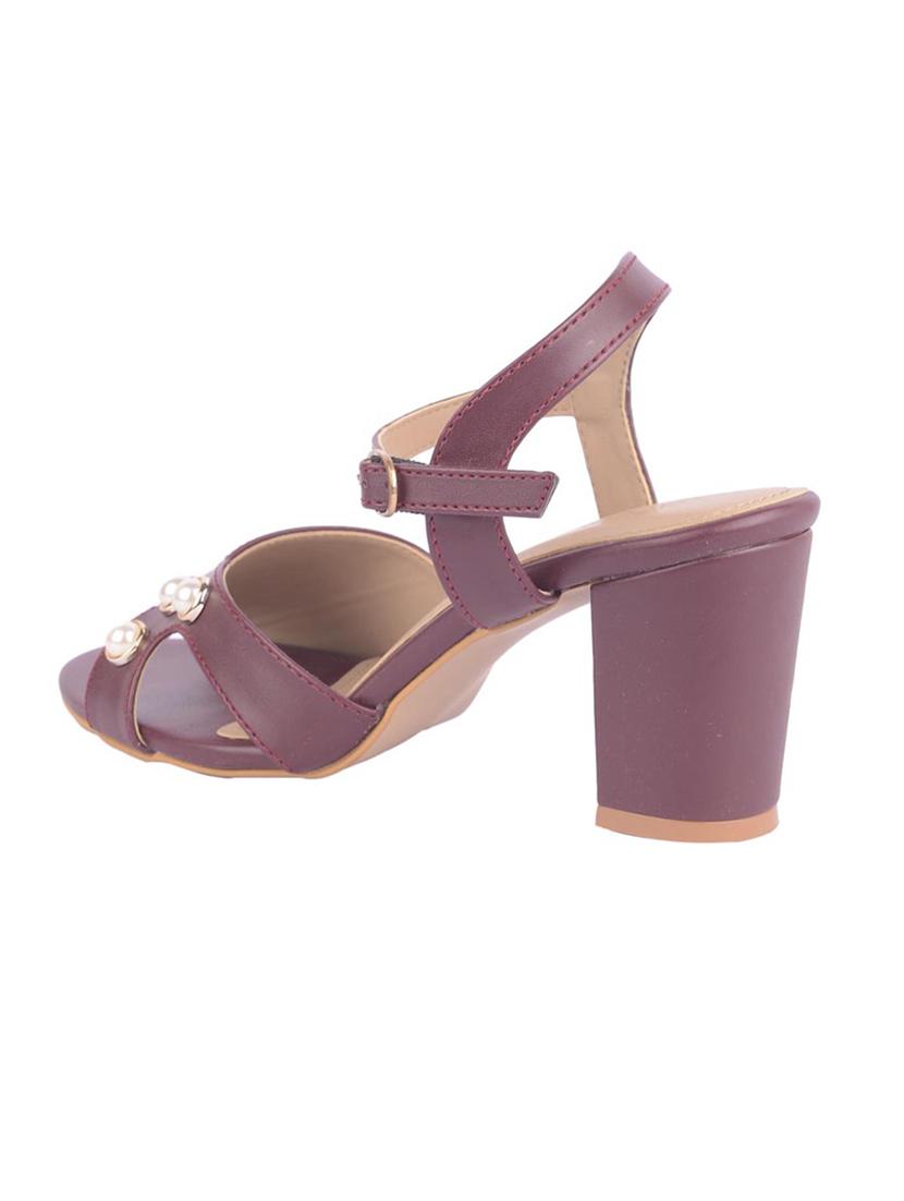 red ankle strap sandal - 15266615 - Zoom Image - 3
