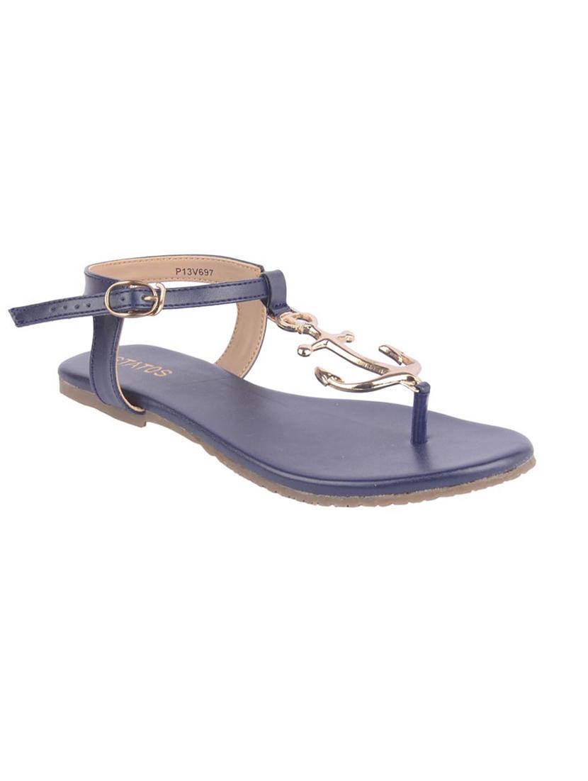 blue ankle strap sandal - 15266636 - Zoom Image - 1