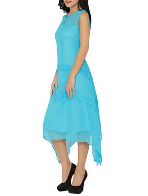 handkerchief hem layered dress - 15266691 - Standard Image - 2