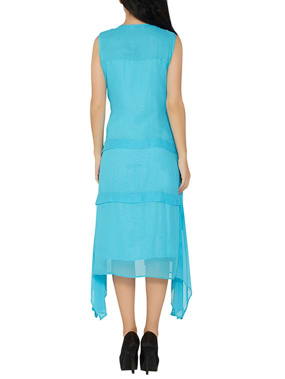 handkerchief hem layered dress - 15266691 - Zoom Image - 3