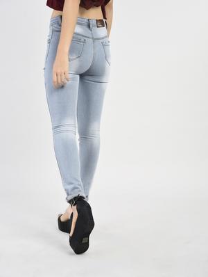 blue denim distressed jeans - 15266770 - Standard Image - 2