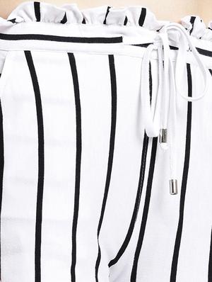 white striped wide leg trouser - 15268193 - Standard Image - 5