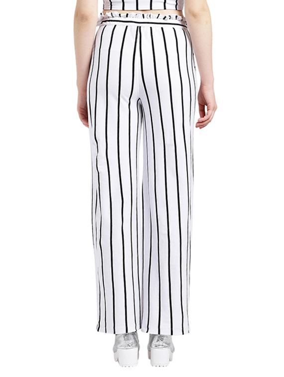 white striped wide leg trouser - 15268193 - Zoom Image - 3