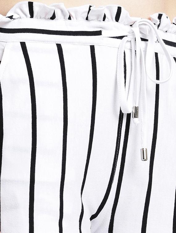 white striped wide leg trouser - 15268193 - Zoom Image - 5