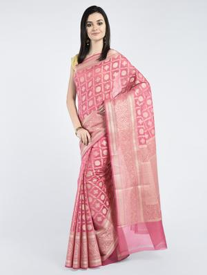 Zari motif Banarasi Saree - 15268432 - Standard Image - 1