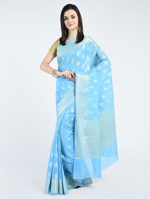 Zari motif Banarasi Saree - 15268529 - Standard Image - 1