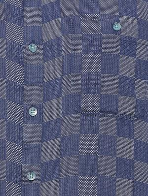 blue cotton casual shirt - 15269021 - Standard Image - 4