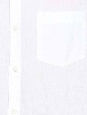 white cotton casual shirt - 15269026 - Standard Image - 4