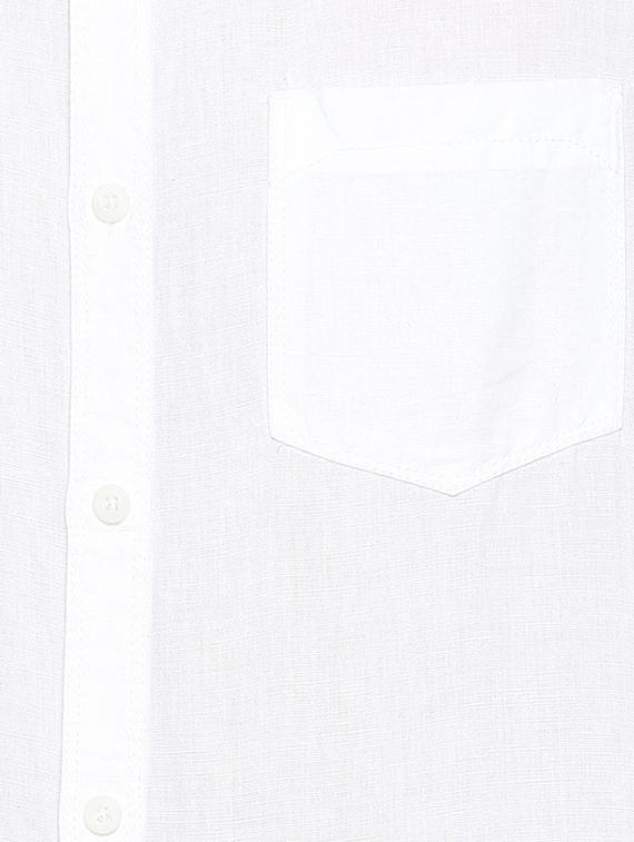 white cotton casual shirt - 15269026 - Zoom Image - 4