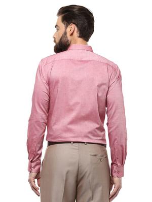pink cotton formal shirt - 15269043 - Standard Image - 2