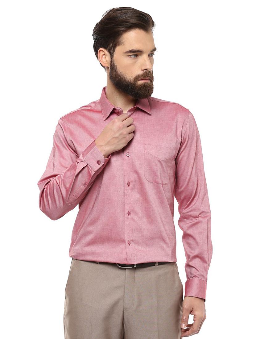 pink cotton formal shirt - 15269043 - Zoom Image - 1