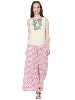 tie-up neck embroidered top - 15269437 - Standard Image - 4