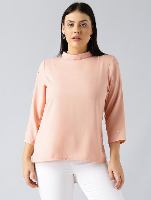 mock neck high low top - 15270205 - Standard Image - 1