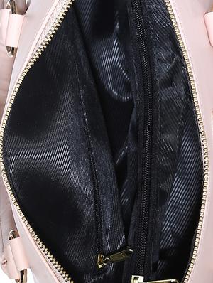 pink leatherette (pu) regular handbag - 15272173 - Standard Image - 3