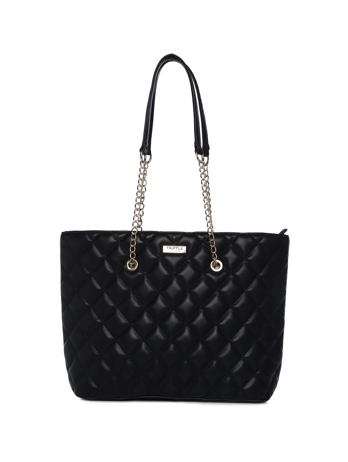 black leatherette (pu) regular handbag - 15272182 - Zoom Image - 1