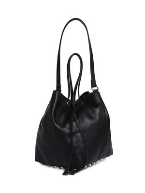 black leatherette (pu) regular handbag - 15272185 - Standard Image - 4