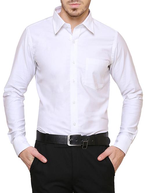 white cotton formal shirt - 15272355 - Very Small Image - 1